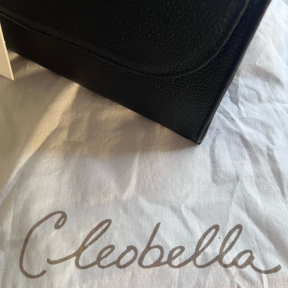 Cleobella Nicole Handbag Lamb Leather Brass Handle Bag NWOT MSRP $345 - Picture 3 of 12